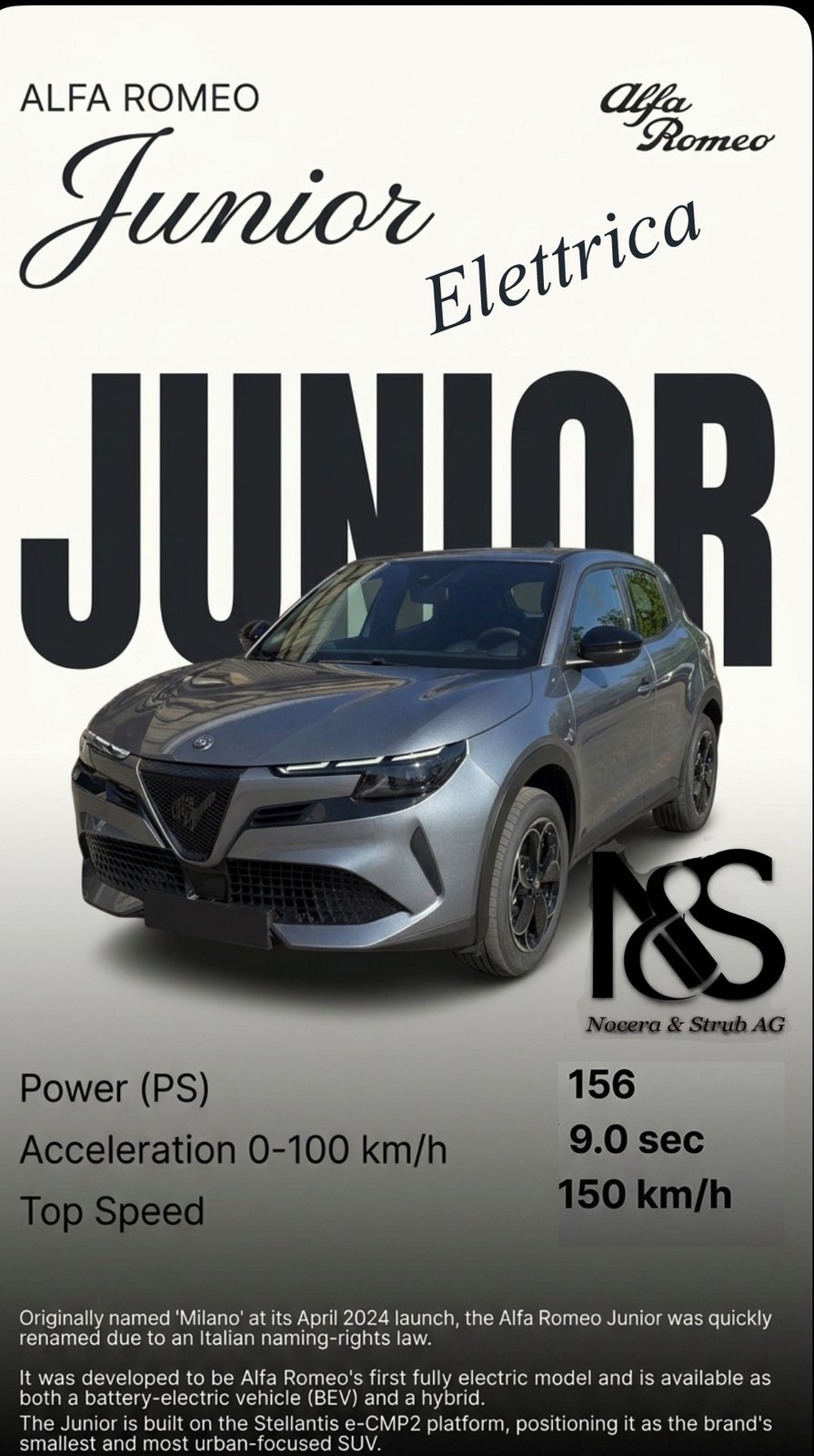 ALFA ROMEO Junior BEV 156 54kWh Sprint