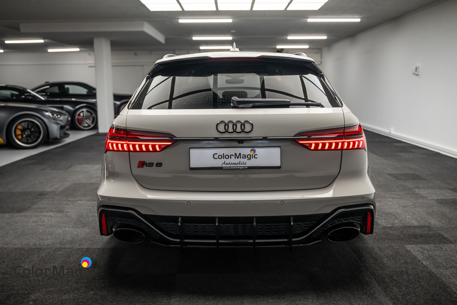 AUDI * RS6 AVANT * INDIVIDUALLACKIERUNG PORSCHE KREIDE * V-M, Hybride Léger Essence/Électricité, Occasion / Utilisé, Automatique - 6