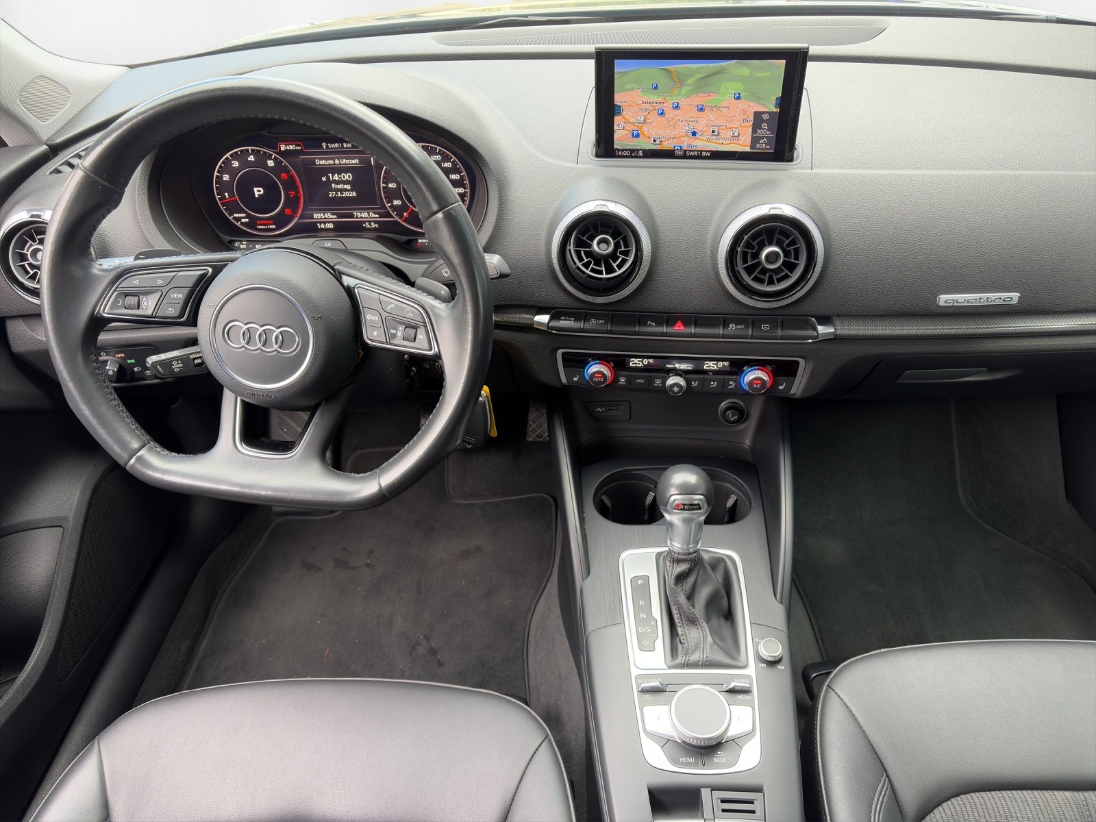 AUDI A3 Sportback 2.0 TFSI Design quattro S-tronic, Petrol, Second hand / Used, Automatic - 7