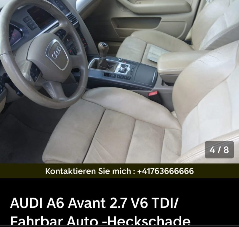 AUDI A6 2.7 V6 TDI, Diesel, Occasion / Gebraucht, Handschaltung - 7