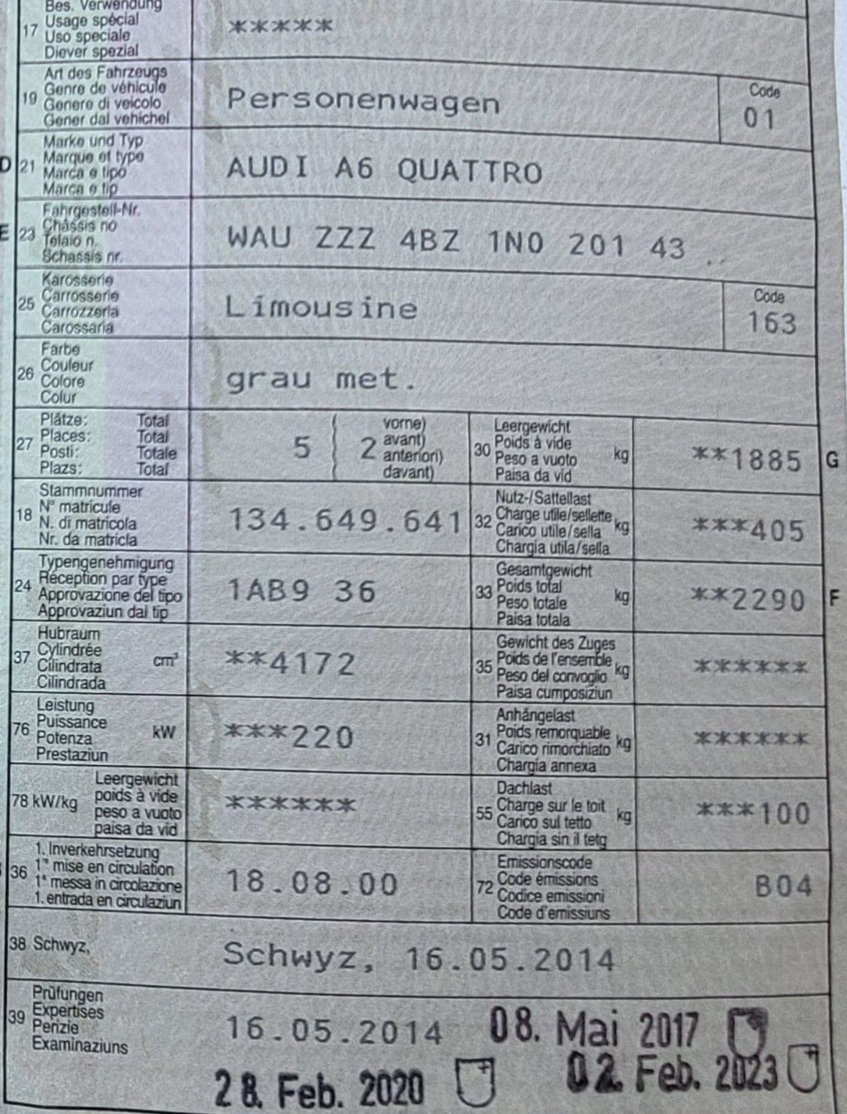 AUDI A6 4.2 V8 40V quattro, Benzin, Occasion / Gebraucht, Automatik - 6