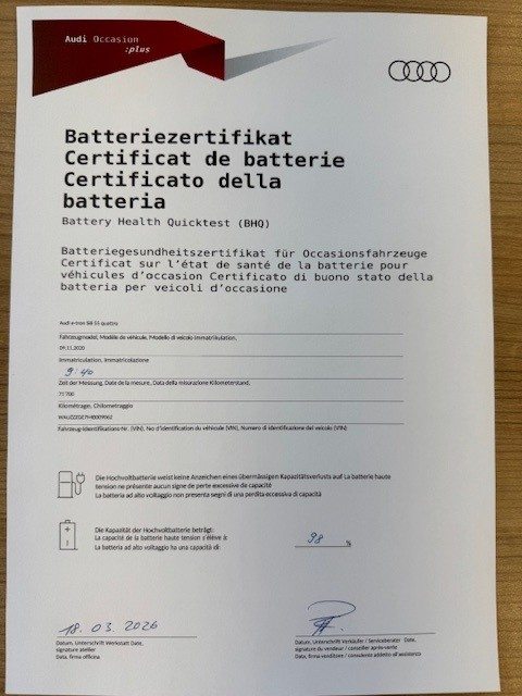 AUDI e-tron Sportback 55 S line, Elektro, Occasion / Gebraucht, Automatik - 7