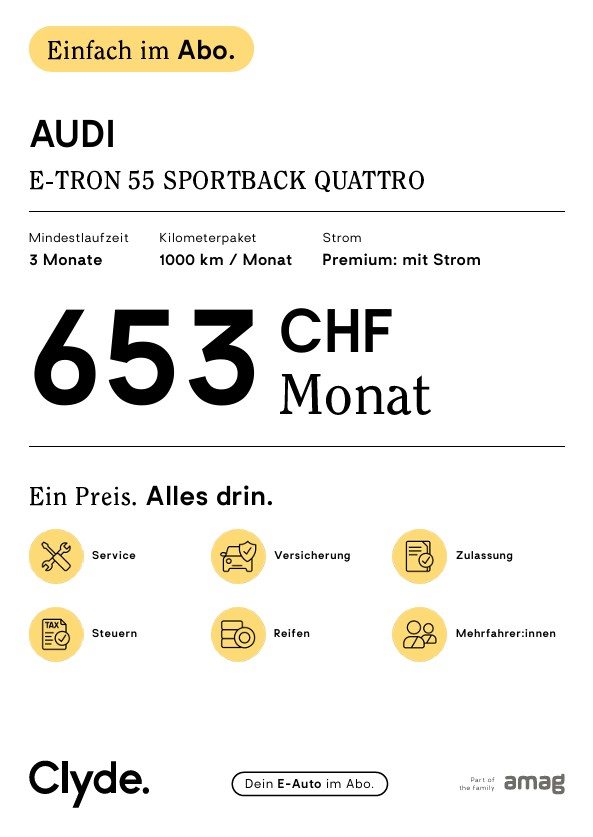 AUDI e-tron Sportback 55, Elektro, Occasion / Gebraucht, Automatik - 3