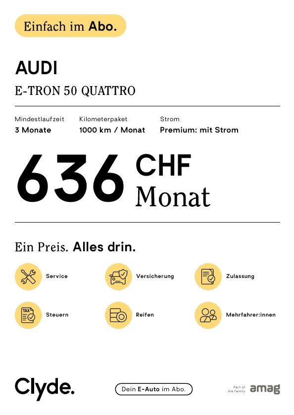 AUDI e-tron 50 Attraction, Electric, Second hand / Used, Automatic - 3