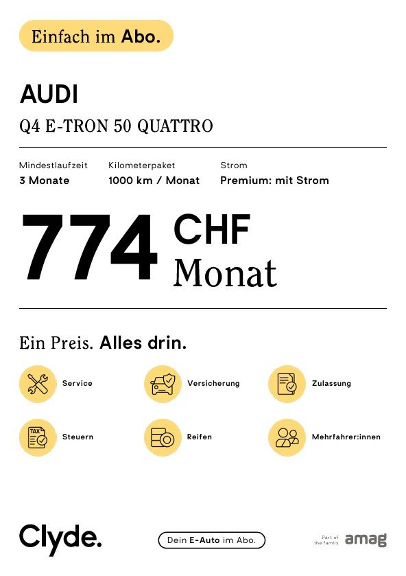 AUDI Q4 50 e-tron quattro, Électrique, Occasion / Utilisé, Automatique - 3