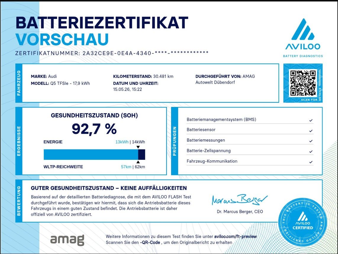 AUDI Q5 SB 50 TFSI e S line, Voll-Hybrid Benzin/Elektro, Occasion / Gebraucht, Automatik - 2