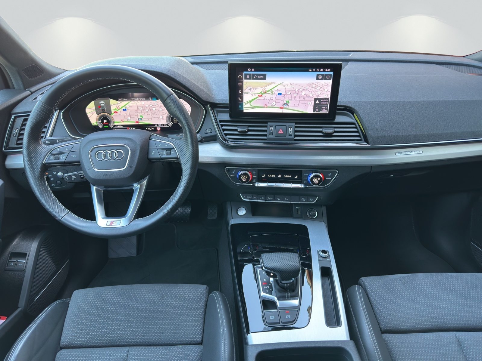 AUDI Q5 55 TFSI e S line, Voll-Hybrid Benzin/Elektro, Occasion / Gebraucht, Automatik - 7