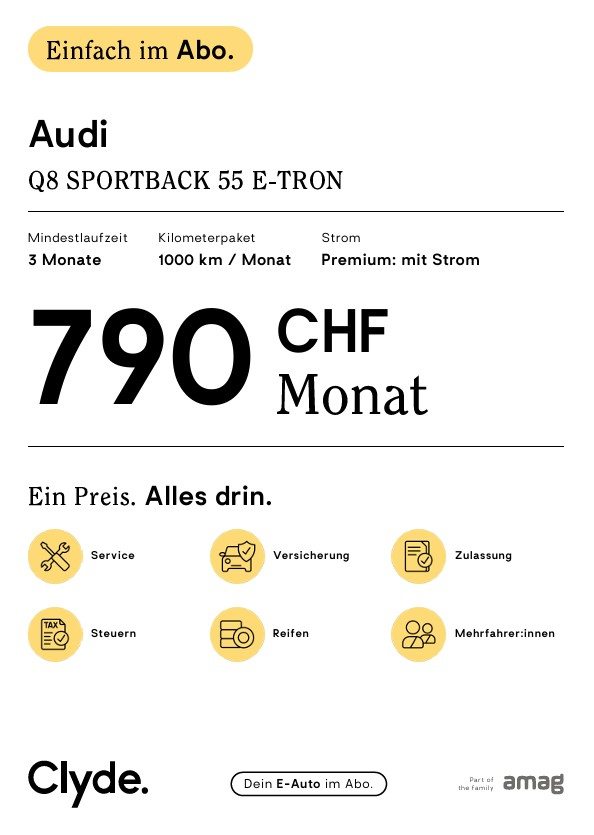 AUDI Q8 Sportback 55 e-tron Black Edition, Elettrica, Occasioni / Usate, Automatico - 3