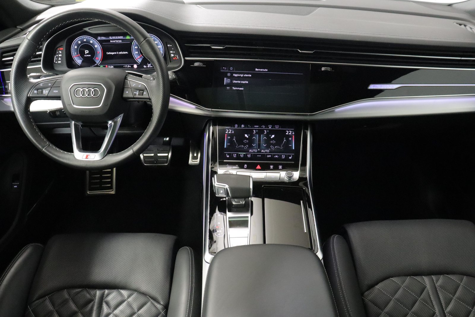 AUDI Q8 3.0 55 TFSI quattro T-Tronic, Hybride Léger Essence/Électricité, Occasion / Utilisé, Automatique - 7
