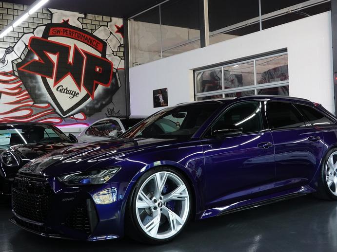 AUDI RS6 AVANT 4.0 TFSI V8 QUATTRO BLUE MET., Mild-Hybrid Benzin/Elektro, Occasion / Gebraucht, Automatik