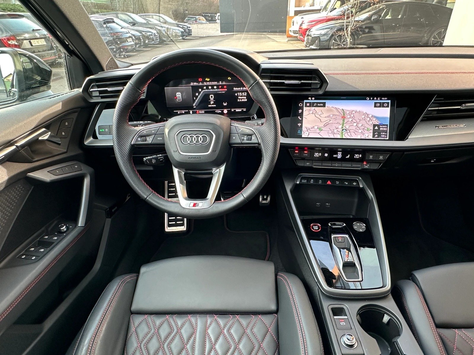 AUDI S3 Sportback TFSI Quattro S-tronic / Matrix- Pano-Navi-, Mild-Hybrid Petrol/Electric, Second hand / Used, Automatic - 7
