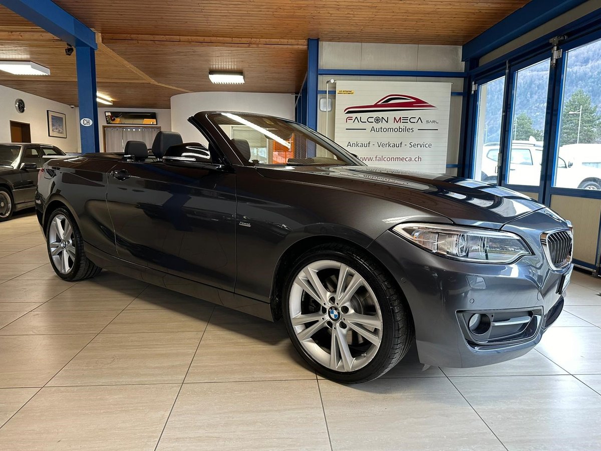 BMW 228i Sport Line Cabrio, Essence, Occasion / Utilisé, Automatique - 7
