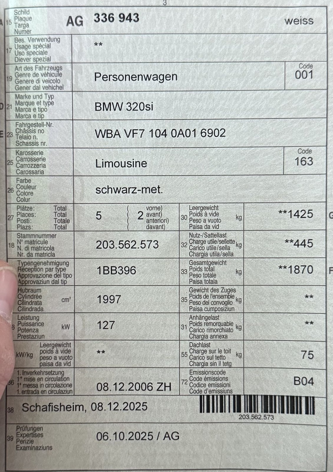 BMW 3er Reihe E90 320si, Benzina, Occasioni / Usate, Manuale - 4