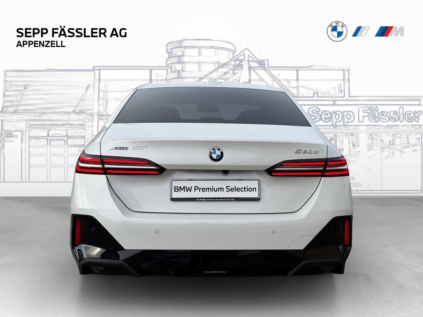 BMW 520d xDrive 48V Limousine M Sport Steptronic, Hybride Léger Diesel/Électricité, Occasion / Utilisé, Automatique - 4