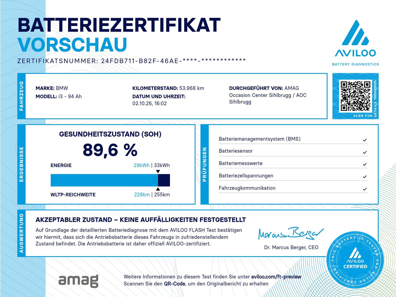 BMW i3 (94Ah), Elettrica, Occasioni / Usate, Automatico - 4