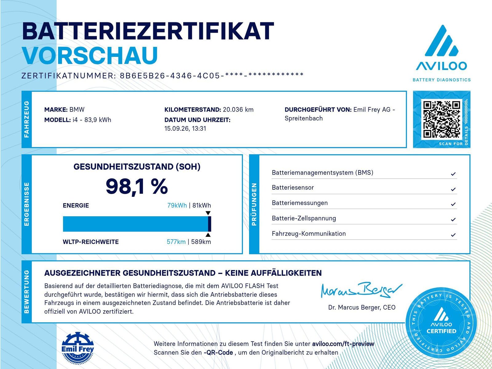 BMW i4 xDrive40, Électrique, Occasion / Utilisé, Automatique - 2