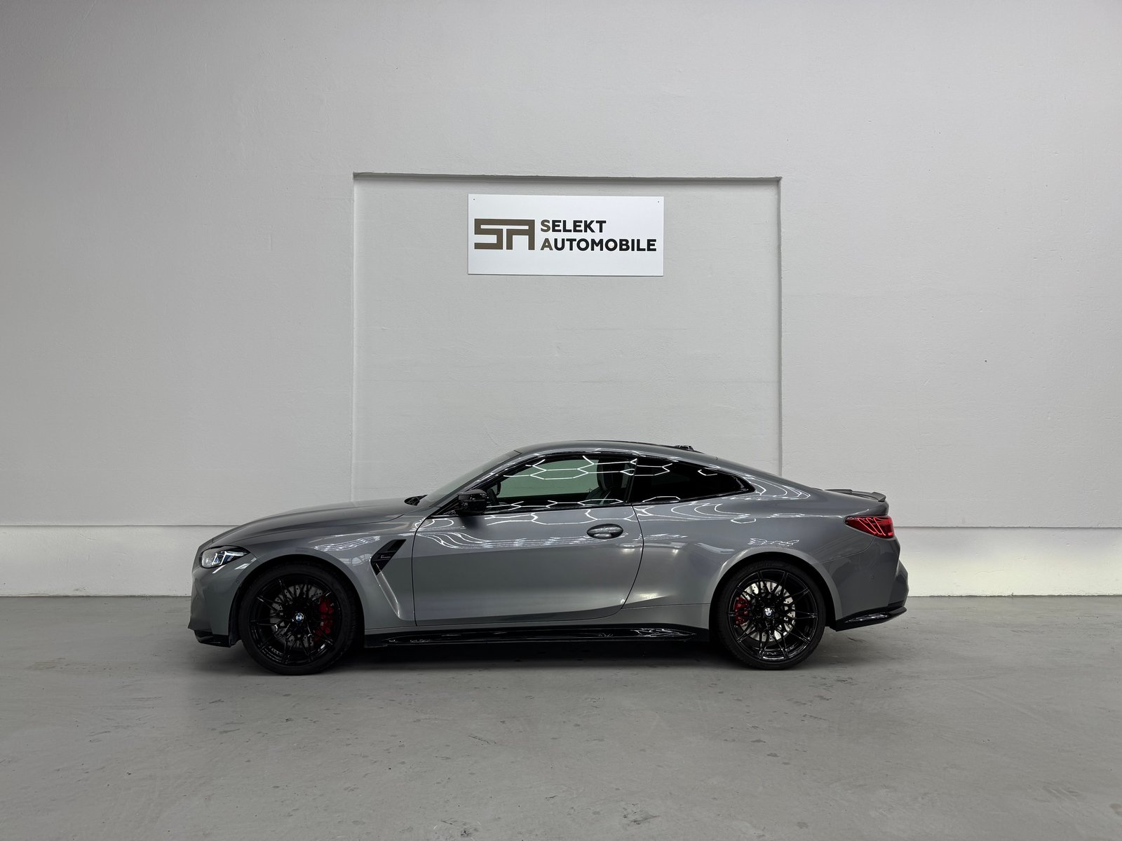BMW M4 Coupé Competition M Skyscraper Grau Met., Essence, Occasion / Utilisé, Automatique - 4