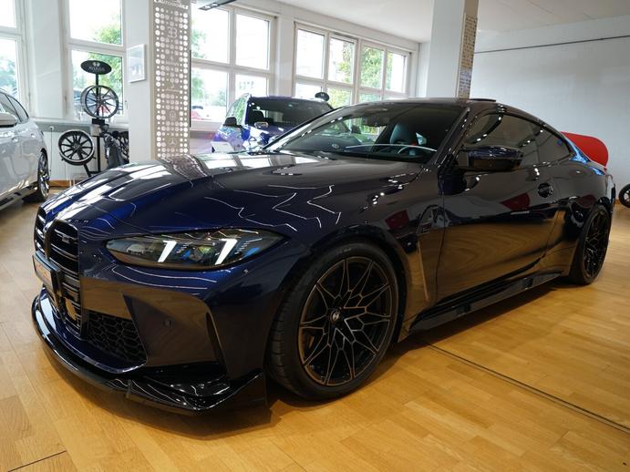 BMW M4 Coupé Competition M Individual Tansanitblau, Petrol, Second hand / Used, Automatic