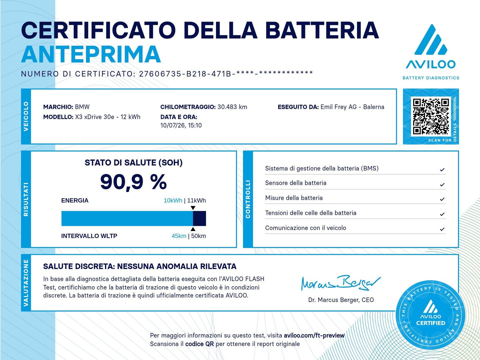 BMW X3 xDrive 30e, Plug-in-Hybrid Benzina/Elettrica, Occasioni / Usate, Automatico - 3