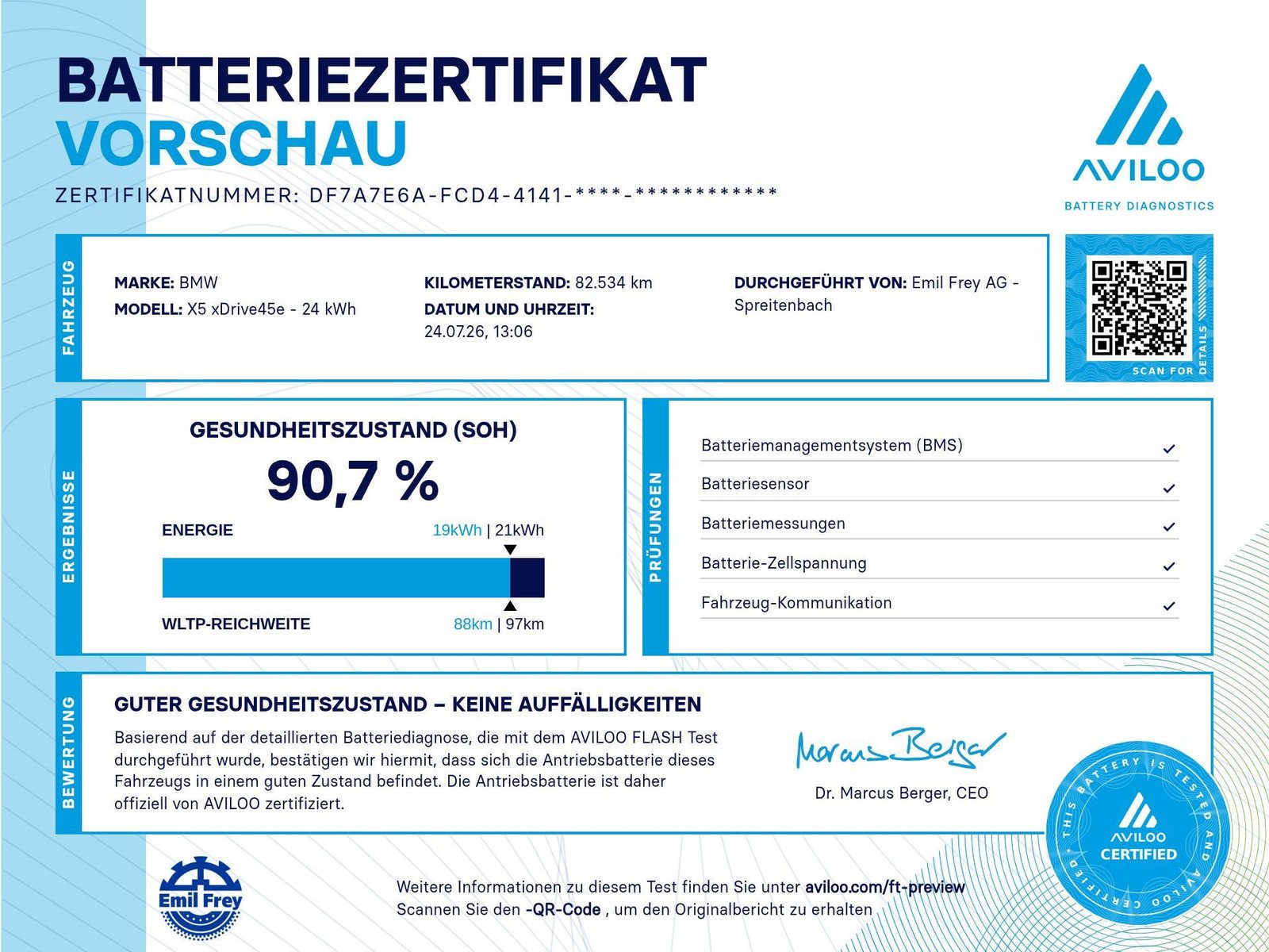 BMW X5 45e xDrive, Hybride Rechargeable Essence/Électricité, Occasion / Utilisé, Automatique - 2