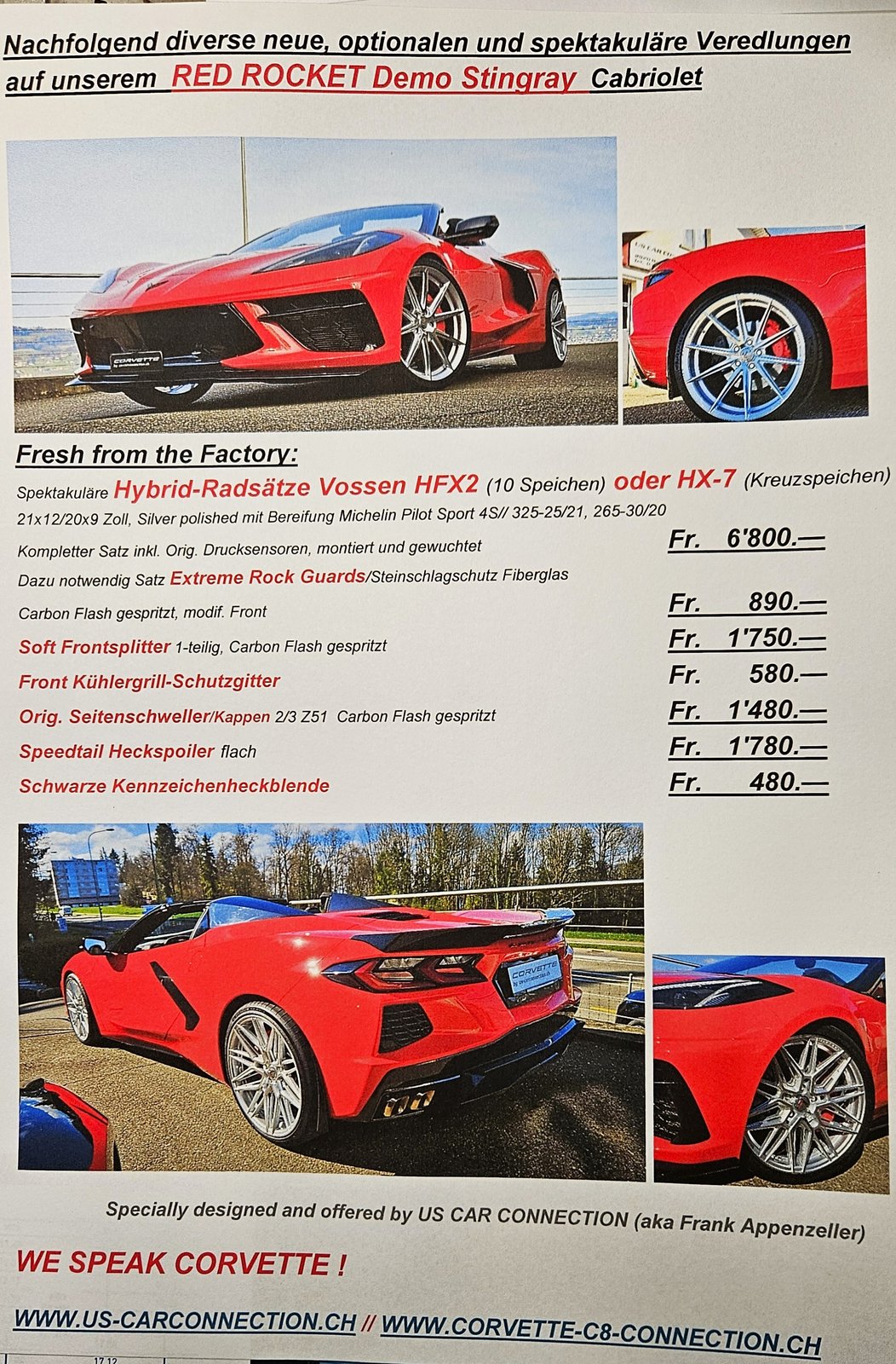 CHEVROLET CORVETTE C8 Stingray Cabriolet, Essence, Occasion / Utilisé, Automatique - 4