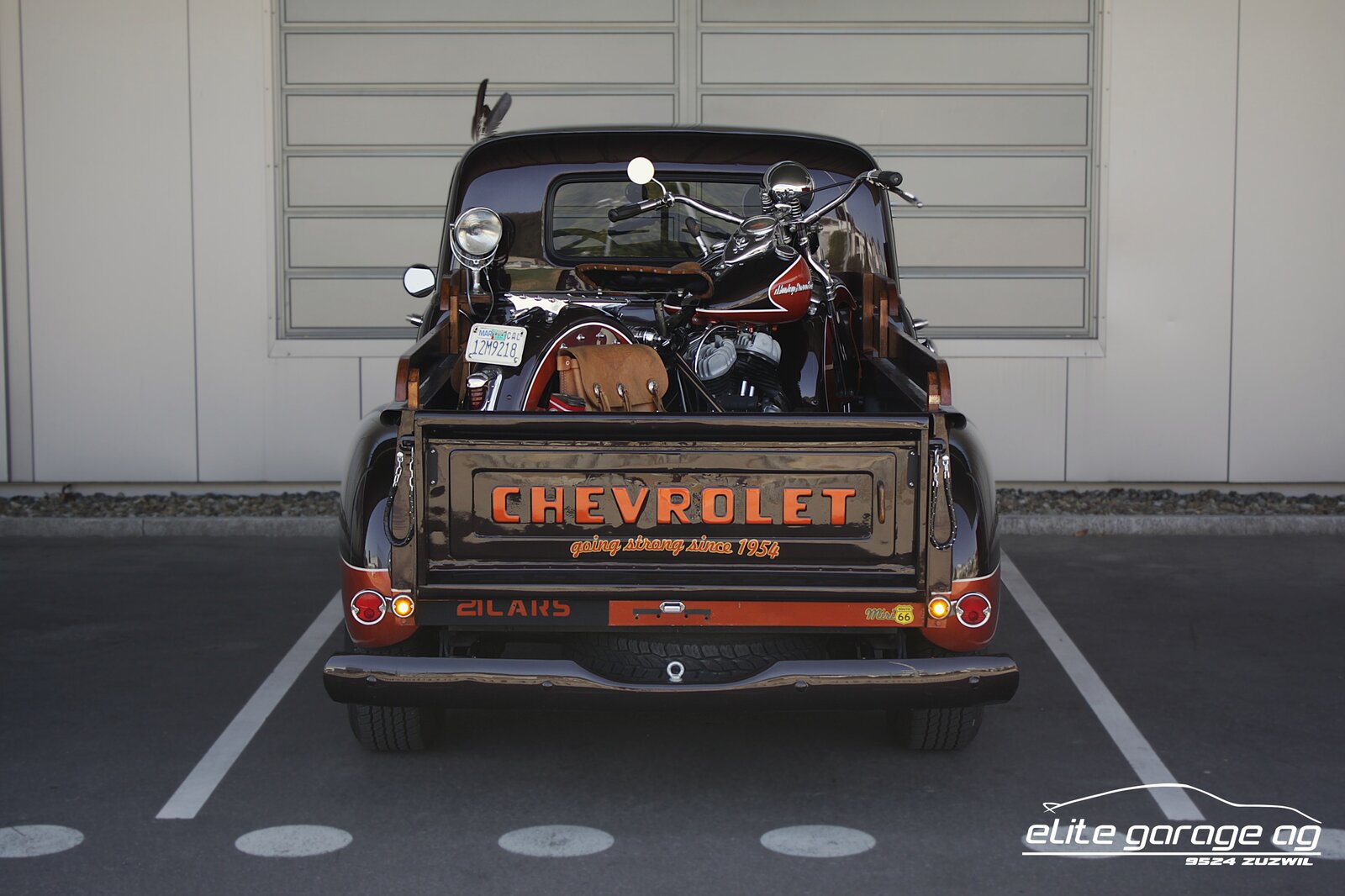 CHEVROLET Pick Up 3100 + Harley Davidson Flathead WL50, Benzina, Auto d'epoca, Manuale - 3