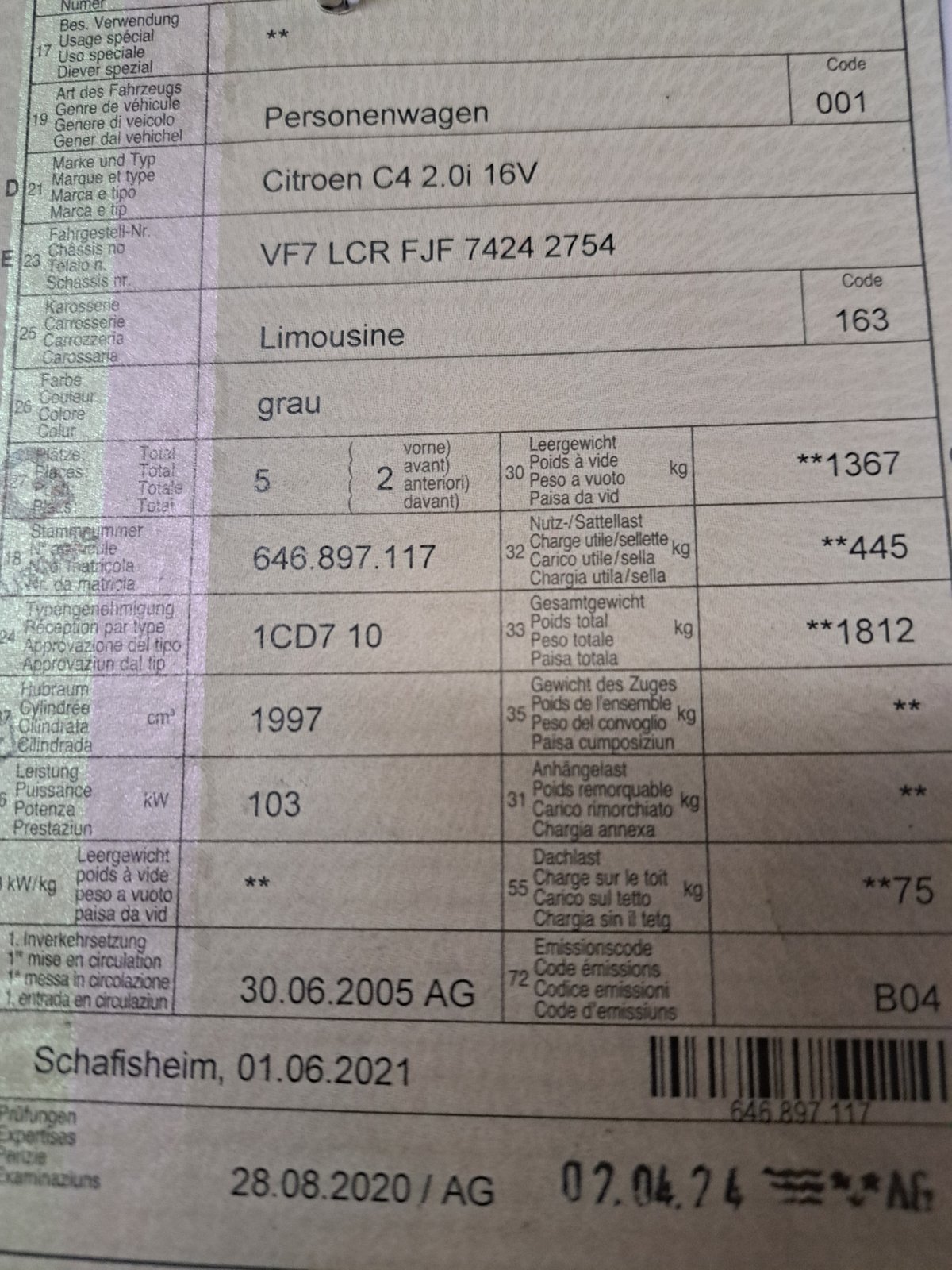 CITROEN C4 Berline 2.0i 16V VTR Automatic, Benzina, Occasioni / Usate, Automatico - 4