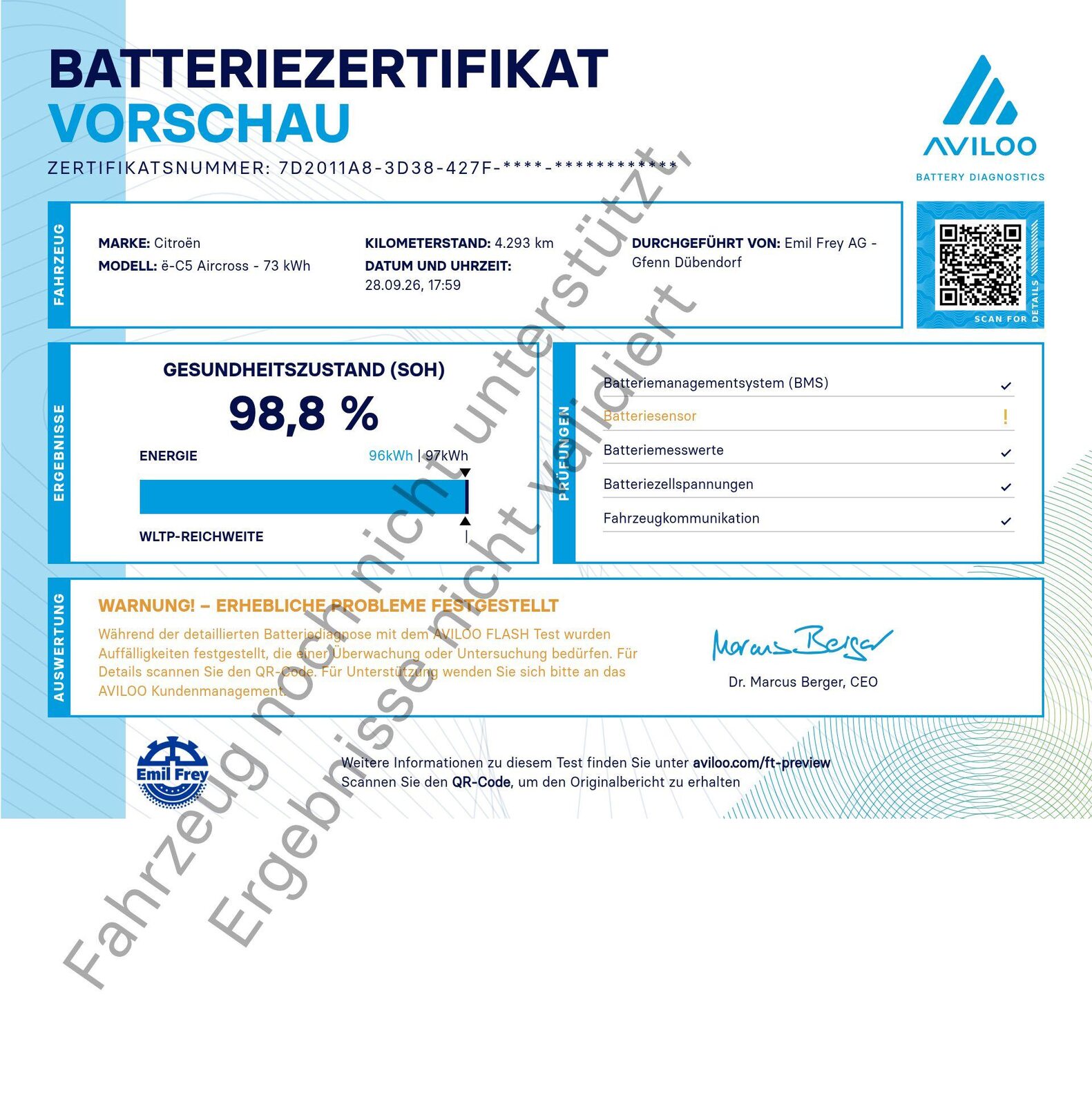 CITROEN e-C5 Aircross Max, Elektro, Occasion / Gebraucht, Automatik - 3