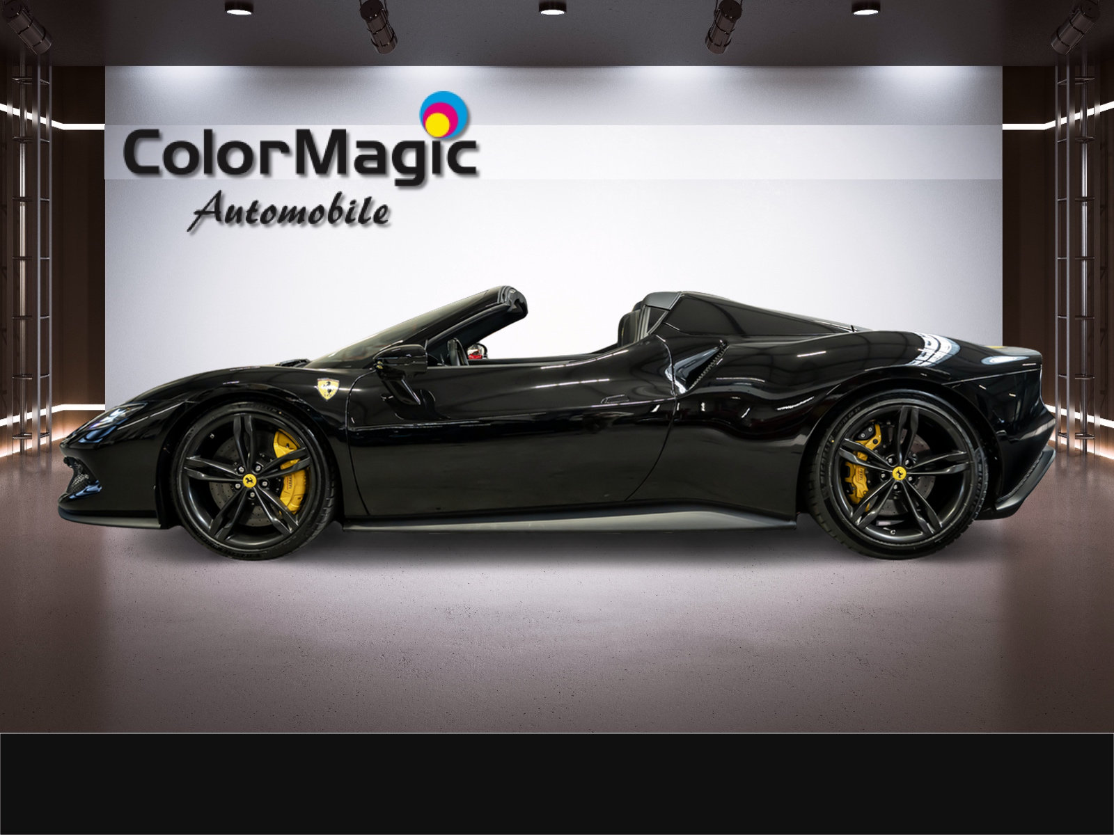 FERRARI * 296 GTS * SCHWARZ/SCHWARZ * PPF GANZES AUTO * LEAS, Plug-in-Hybrid Benzina/Elettrica, Occasioni / Usate, Automatico - 2