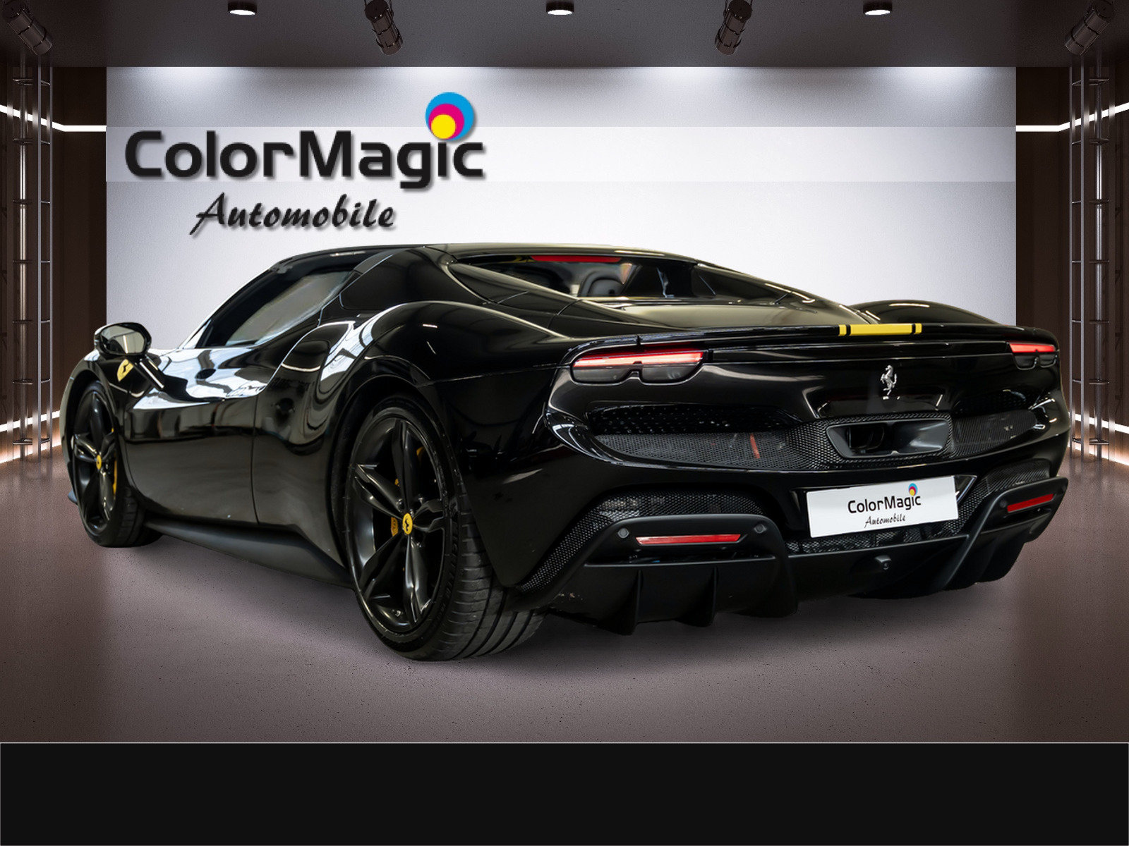 FERRARI * 296 GTS * SCHWARZ/SCHWARZ * PPF GANZES AUTO * LEAS, Plug-in-Hybrid Benzina/Elettrica, Occasioni / Usate, Automatico - 4