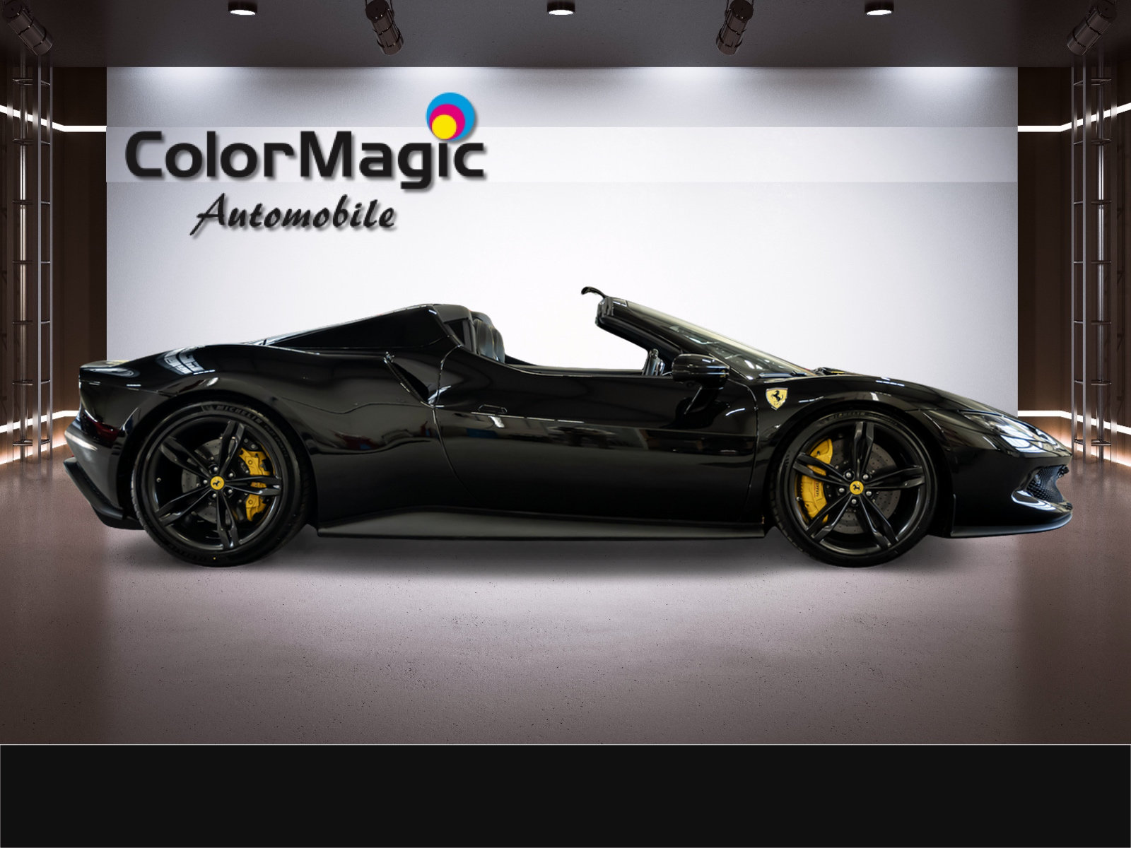 FERRARI * 296 GTS * SCHWARZ/SCHWARZ * PPF GANZES AUTO * LEAS, Plug-in-Hybrid Benzina/Elettrica, Occasioni / Usate, Automatico - 7