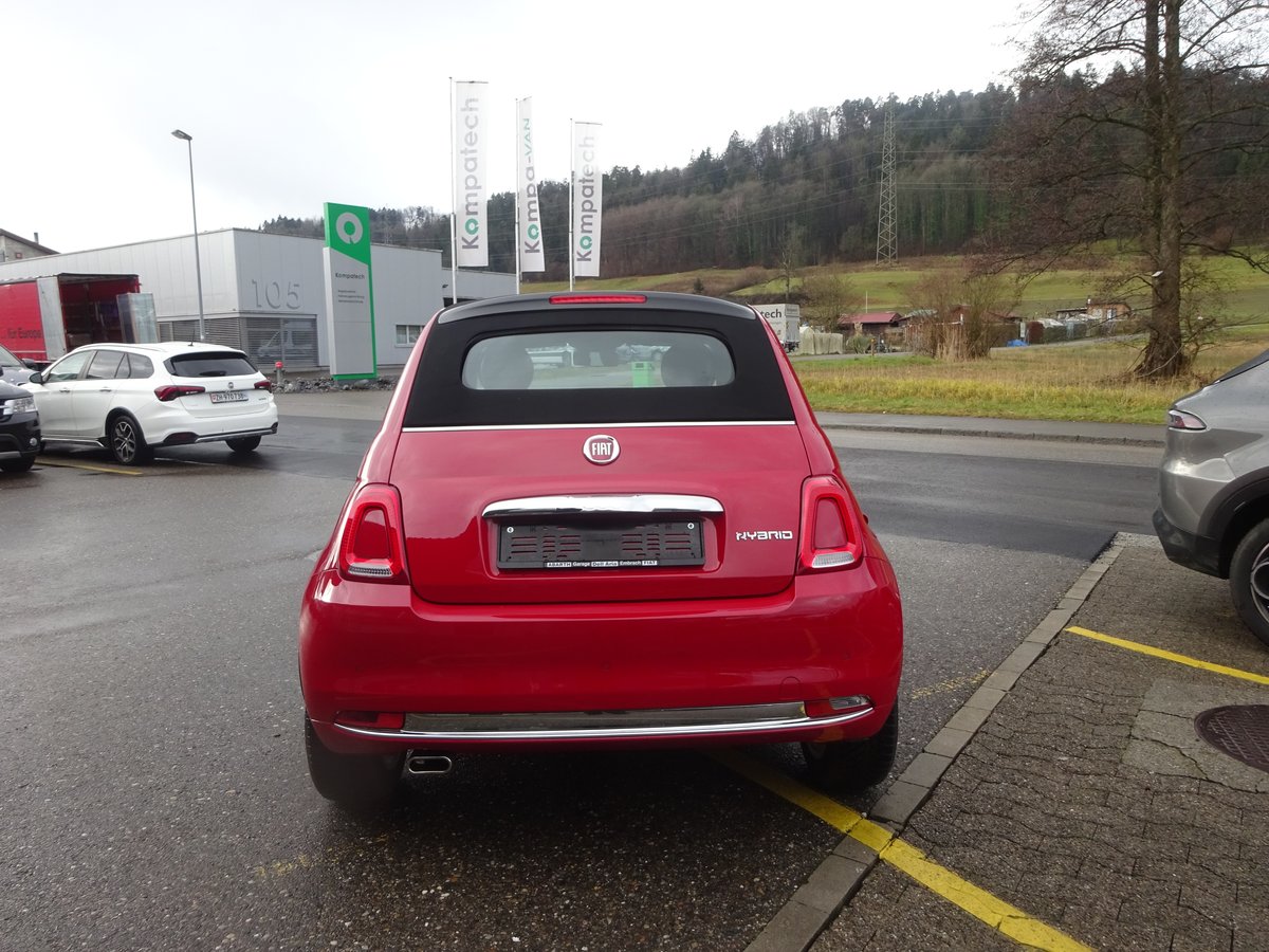FIAT 500C 1.0 N3 MildHybrid Red, Hybride Leggero Benzina/Elettrica, Occasioni / Usate, Manuale - 4