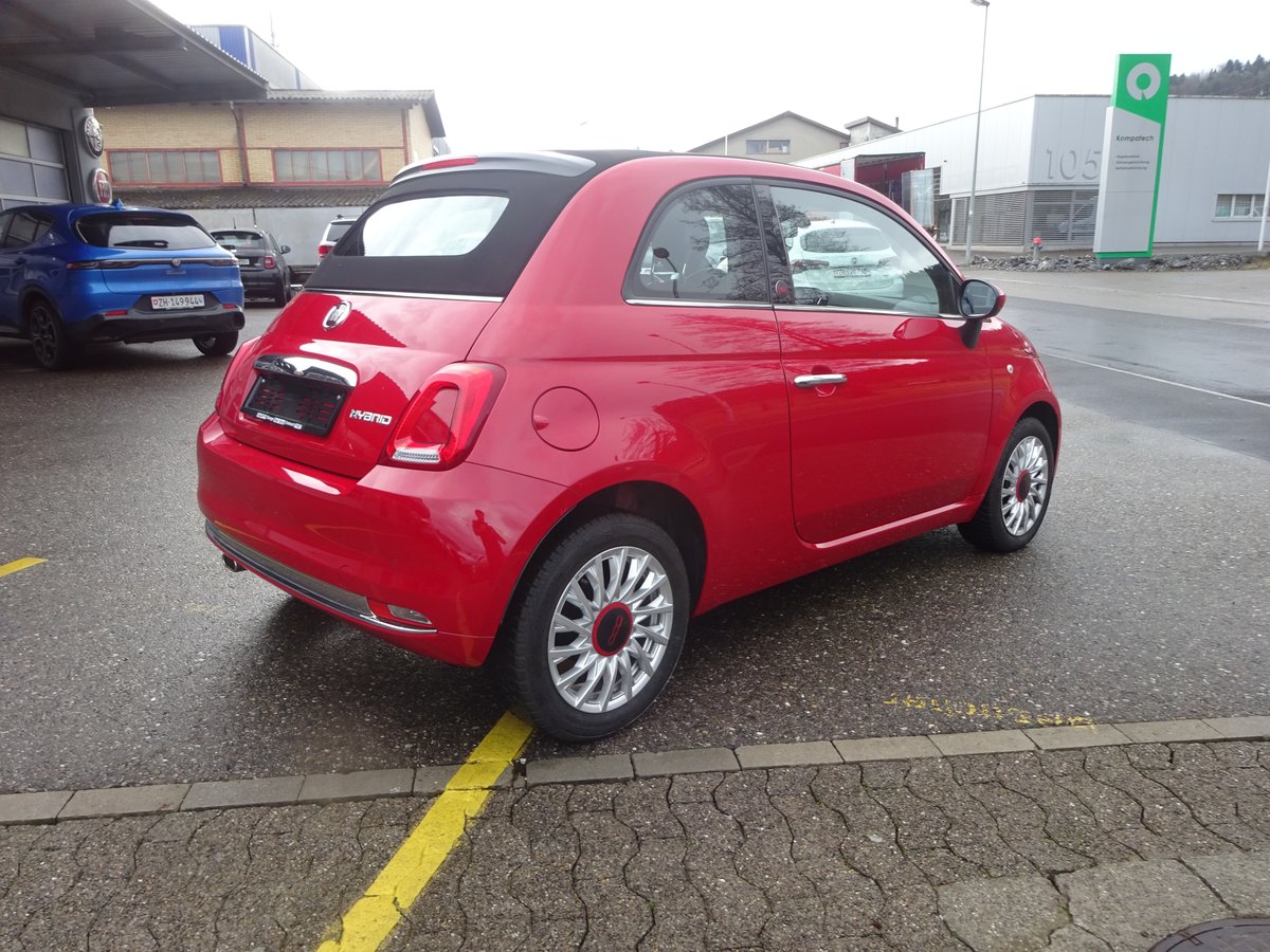 FIAT 500C 1.0 N3 MildHybrid Red, Hybride Leggero Benzina/Elettrica, Occasioni / Usate, Manuale - 5