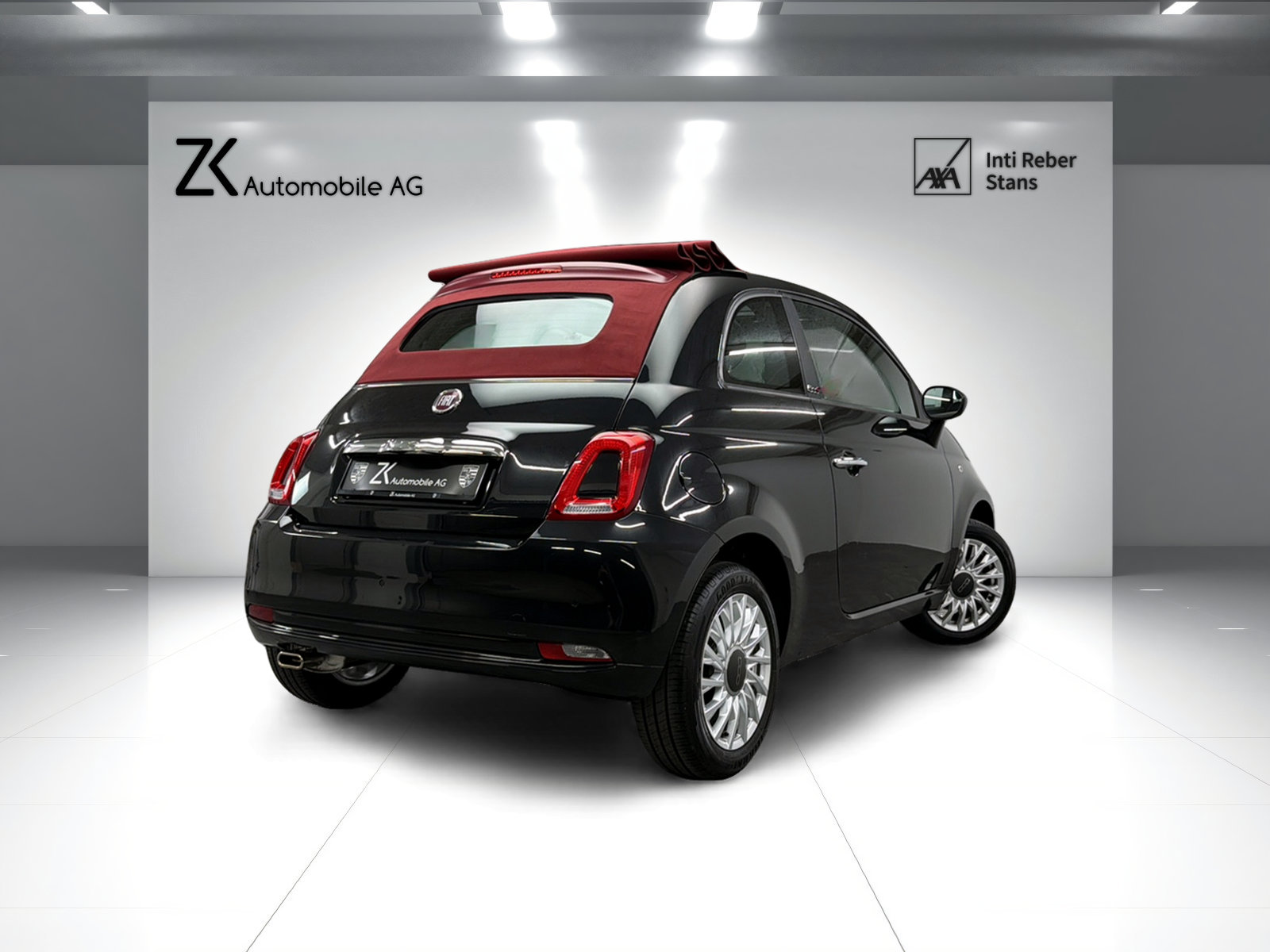 FIAT 500C LOUNGE 1.2 BZ 8V Nero Vesuvio CABRIO, Petrol, Second hand / Used, Automatic - 2