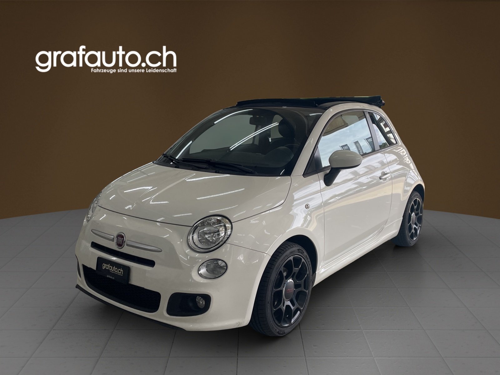 FIAT 500 0.9 T Cabrio TwinAir Lounge, Benzin, Occasion / Gebraucht, Handschaltung - 2