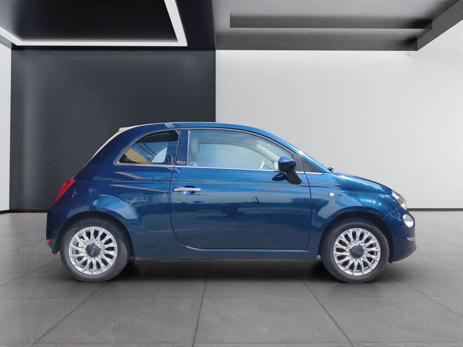 FIAT 500 Cabriolet 0.9 T TwinAir Lounge, Benzin, Occasion / Gebraucht, Handschaltung - 2