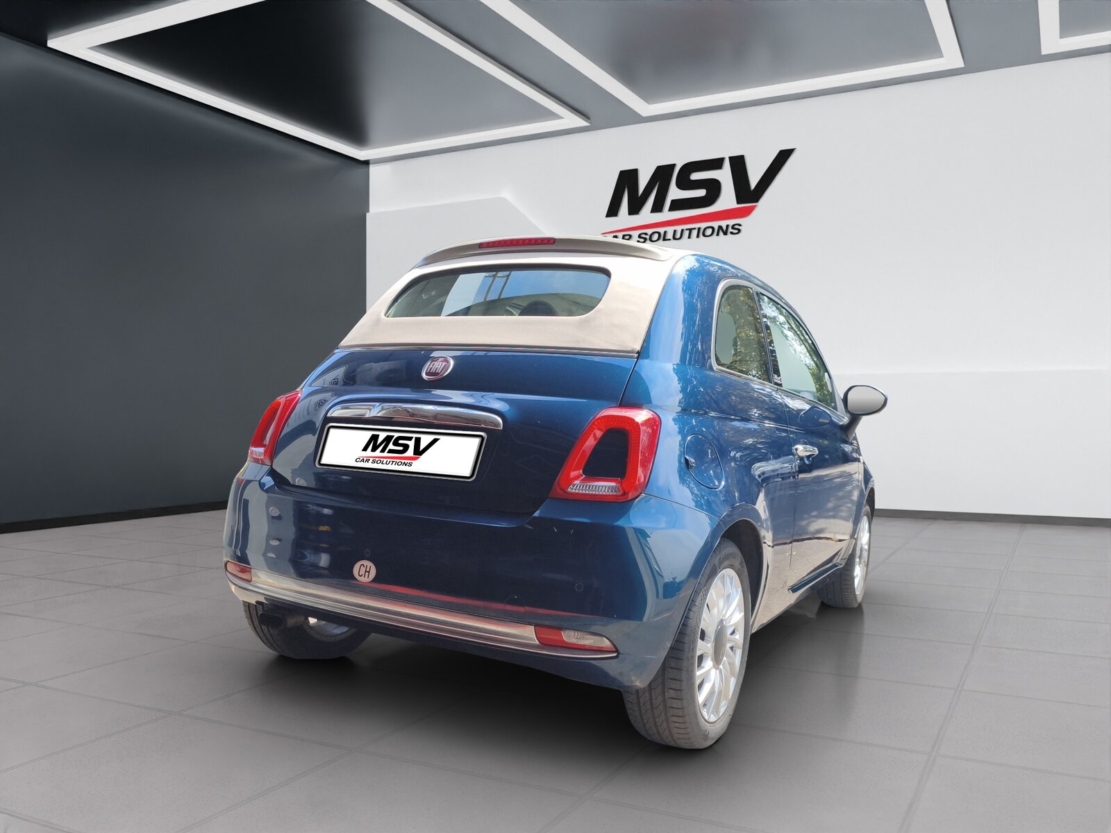 FIAT 500 Cabriolet 0.9 T TwinAir Lounge, Benzin, Occasion / Gebraucht, Handschaltung - 3
