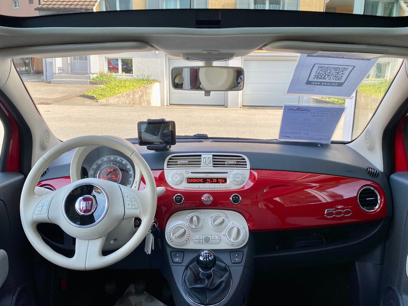 FIAT 500 0.9 Twinair Turbo Lounge, Essence, Occasion / Utilisé, Manuelle - 5