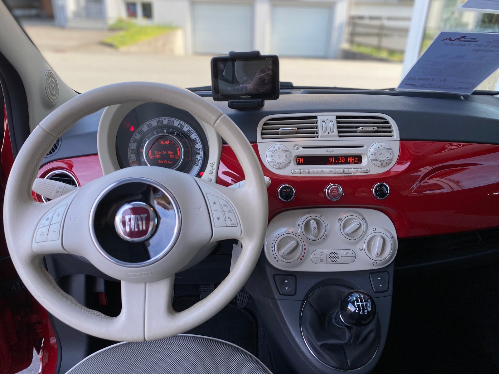 FIAT 500 0.9 Twinair Turbo Lounge, Essence, Occasion / Utilisé, Manuelle - 6