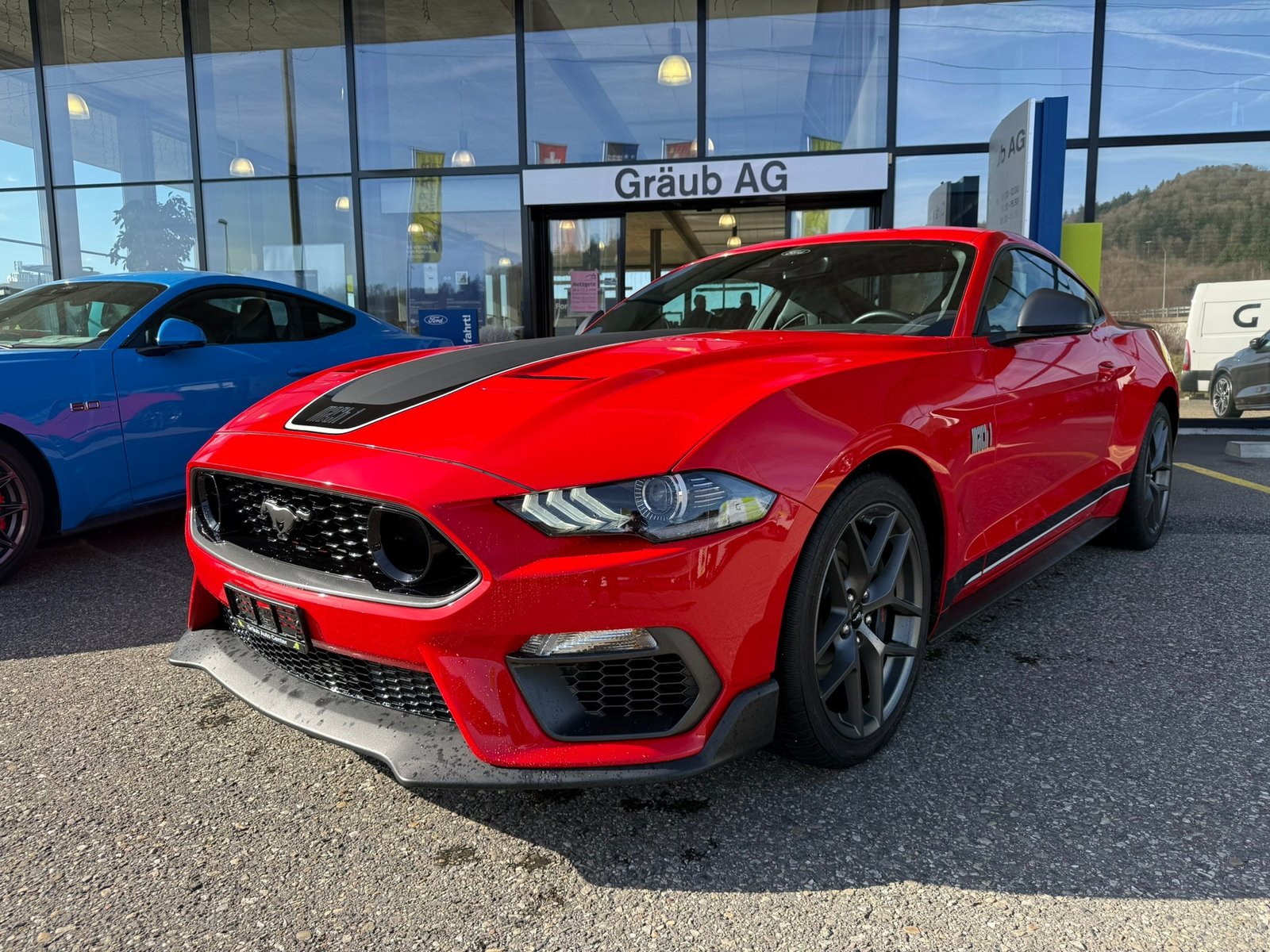 FORD Mustang Fastback 5.0 V8 Mach 1 RACE RED
