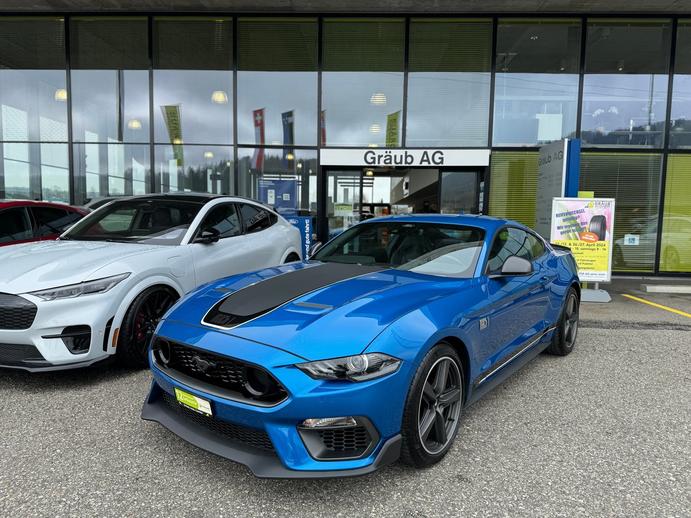 FORD Mustang Fastback 5.0 V8 Mach 1 VELOCITY BLUE MANUELL - RECAR, Benzin, Occasion / Gebraucht, Handschaltung