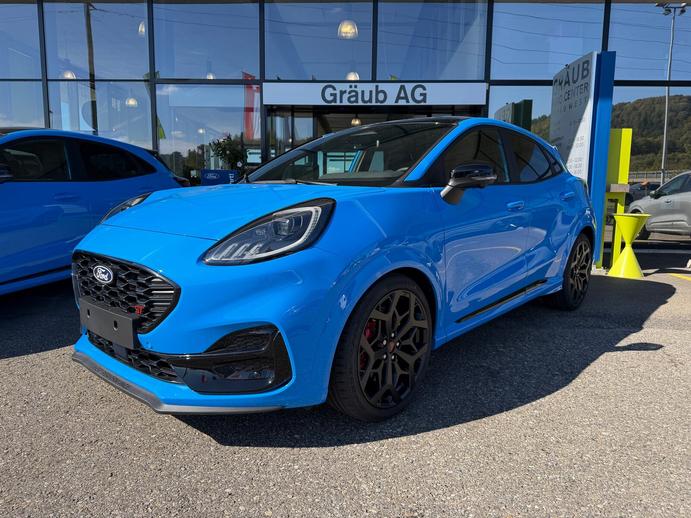 FORD Puma 1.0 MHEV ST Edition azure blue SONDERMODELL, Mild-Hybrid Petrol/Electric, New car, Automatic