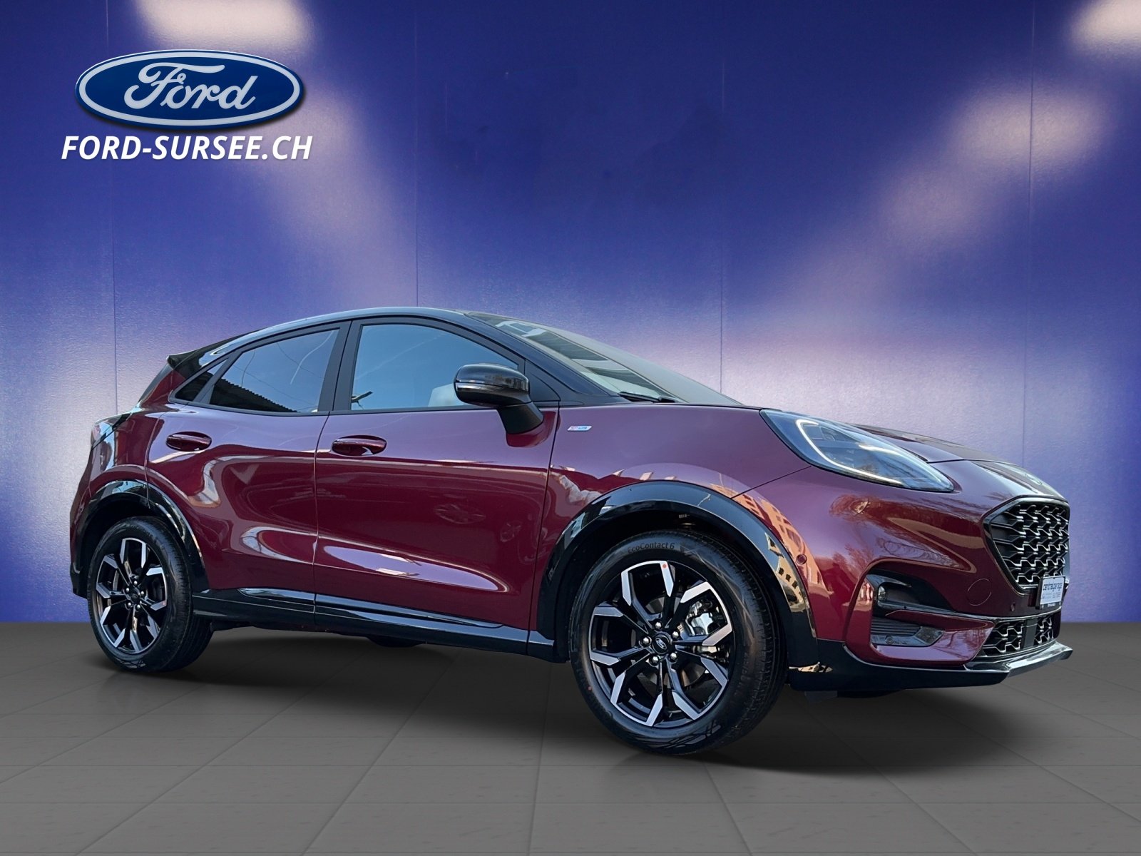 FORD Puma 1.0i EcoBoost Hybrid 125 PS ST-Line X "VIVID RUBY EDITI, Mild-Hybrid Petrol/Electric, Ex-demonstrator, Manual - 6