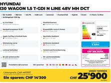 HYUNDAI i30 Wagon 1.5 T-GDi N Line 48V MH DCT, Hybride Leggero Benzina/Elettrica, Auto dimostrativa, Automatico - 2