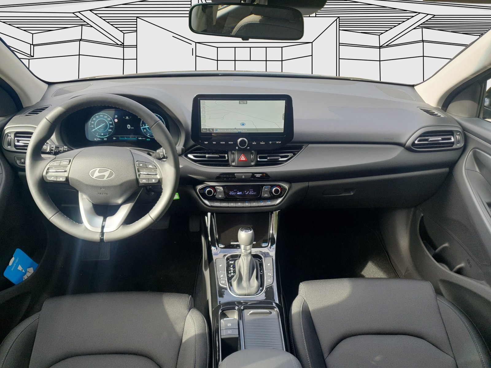 HYUNDAI i30 1.5 T-GDi Amplia Auto., Hybride Leggero Benzina/Elettrica, Occasioni / Usate, Automatico - 7