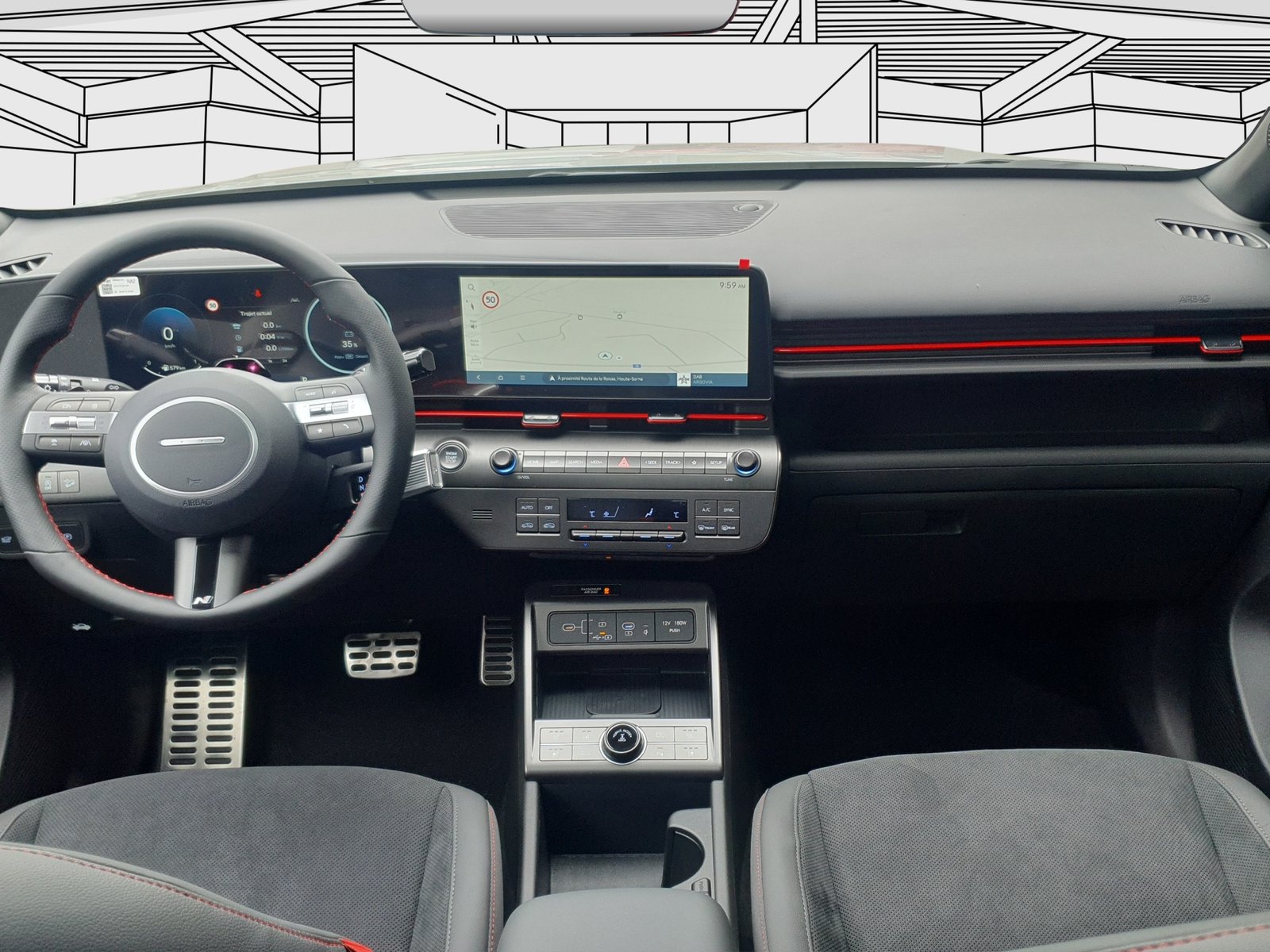 HYUNDAI Kona 1.6 T-GDi NEW N-Line 4WD Auto., Essence, Voiture nouvelle, Automatique - 7