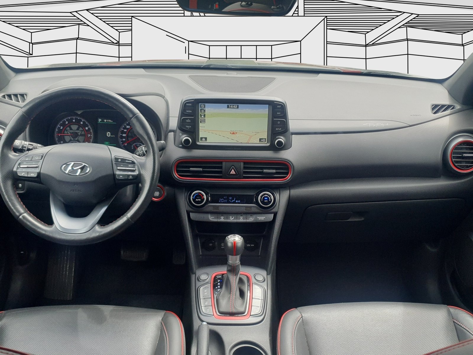 HYUNDAI Kona Iron Man Edition 4x4 1.6 T-GDi Auto. Crochet, Petrol, Second hand / Used, Automatic - 7