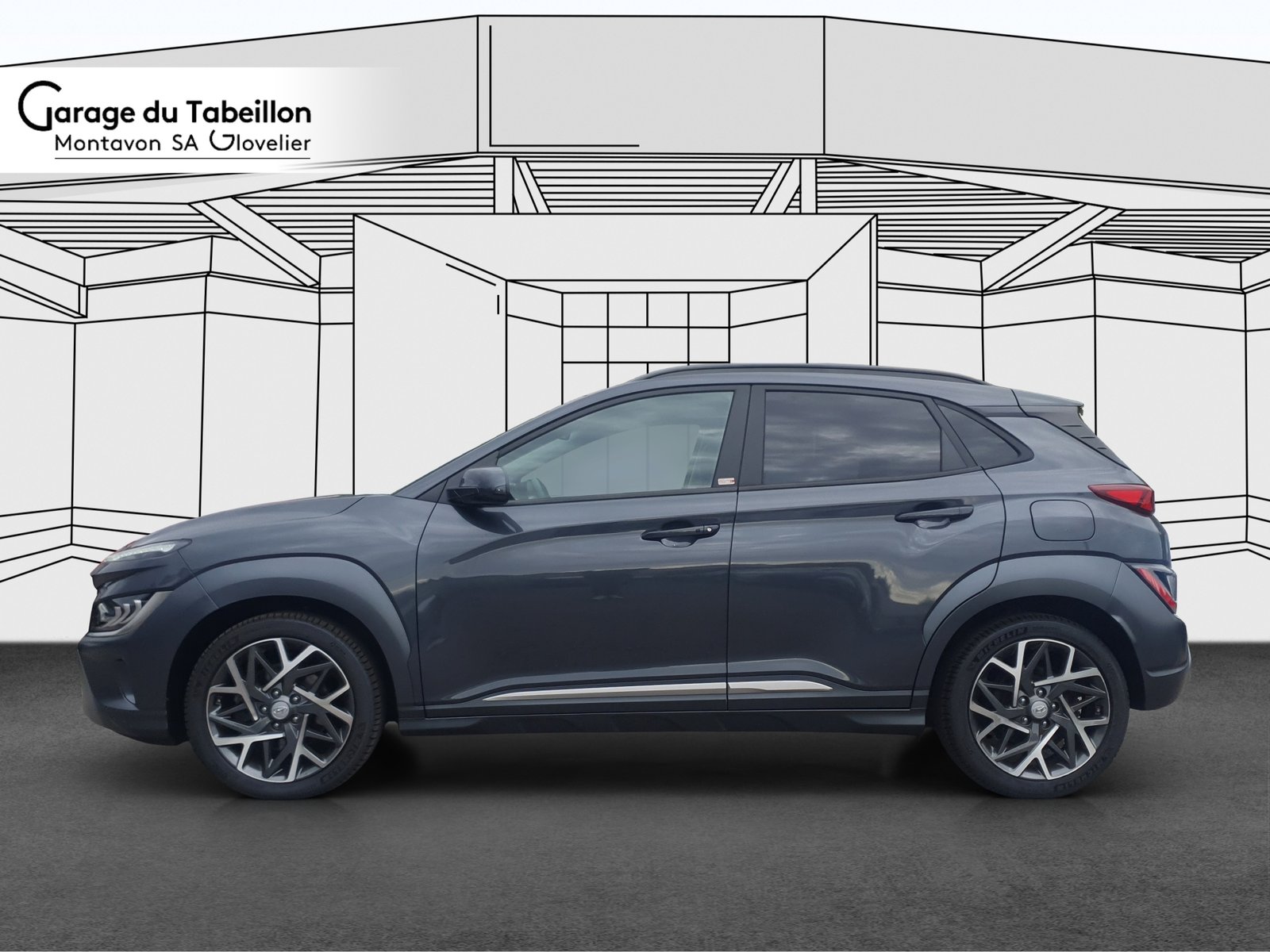 HYUNDAI Kona 1.6 GDi Hybrid Vertex Auto. Crochet, Voll-Hybrid Benzin/Elektro, Occasion / Gebraucht, Automatik - 2