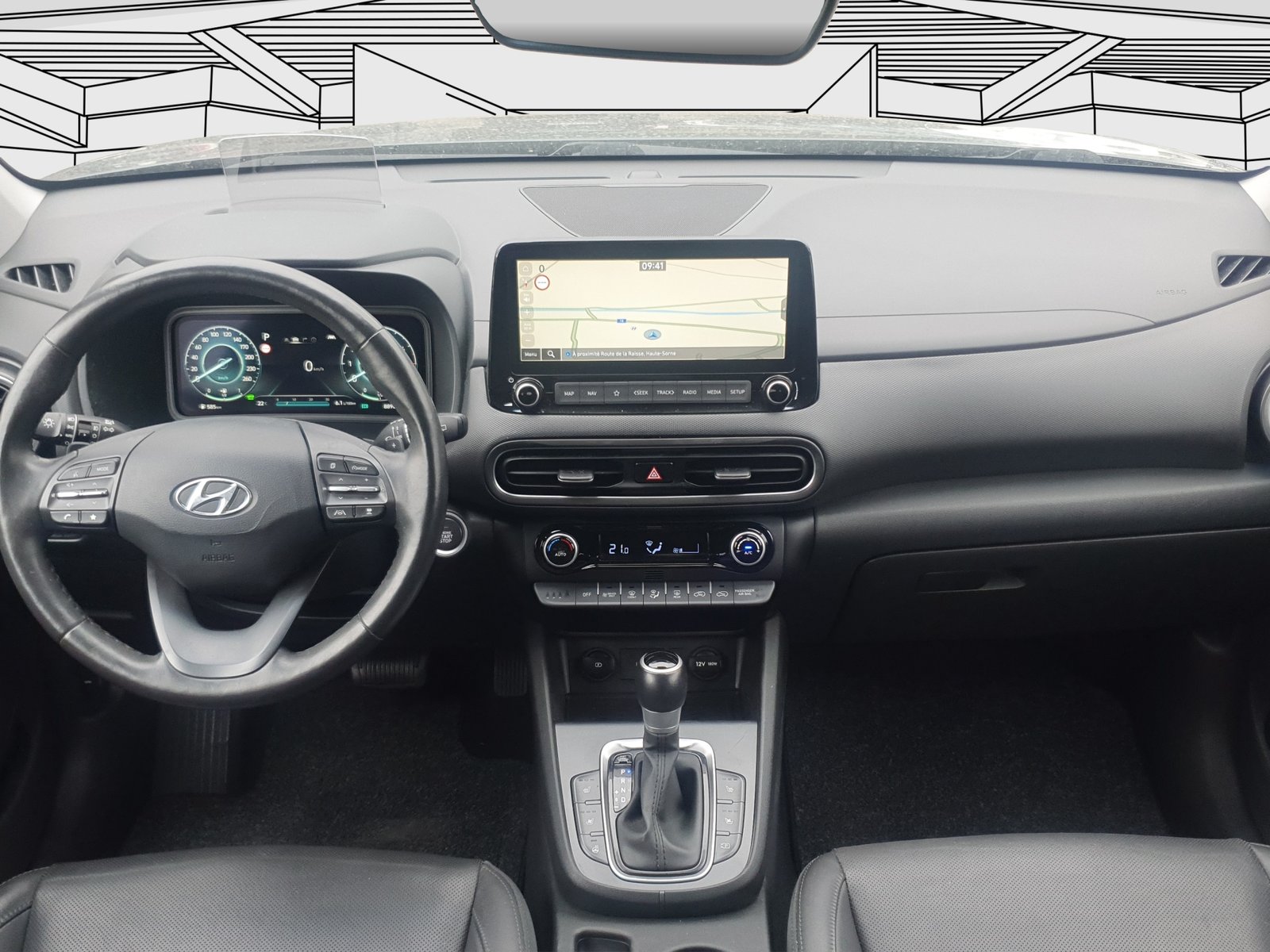HYUNDAI Kona 1.6 GDi Hybrid Vertex Auto. Crochet, Voll-Hybrid Benzin/Elektro, Occasion / Gebraucht, Automatik - 7