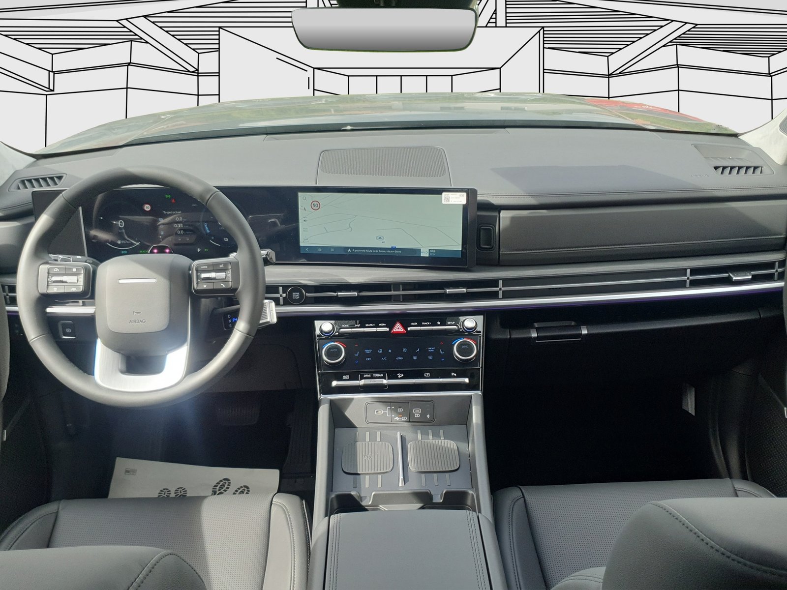 HYUNDAI Santa Fe 1.6 HEV ALL-NEW Amplia Sunroof 7pl., Hybride Intégral Essence/Électricité, Voiture de démonstration, Automatique - 7
